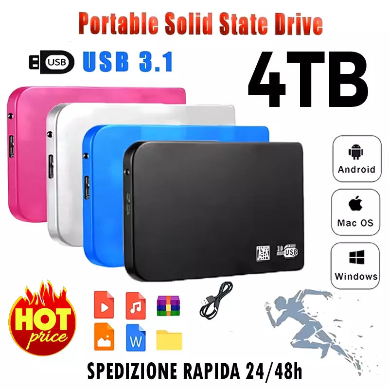 Disco Esterno 4 Tb
